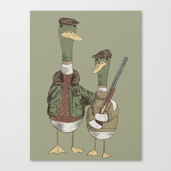 Hunting Ducks Canvas Print