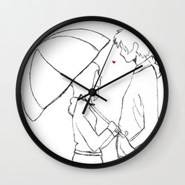 Red Sweater (rough) Wall Clock