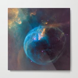 Bubble Nebula (NGC 7635) Metal Print | Nebula, Space, Blue, Photo, Hubble, Bubble 