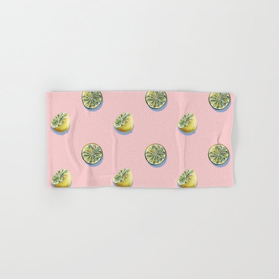 Lemon Pattern Hand & Bath Towel