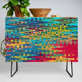 Abstract In Zigzag Waves  Credenza