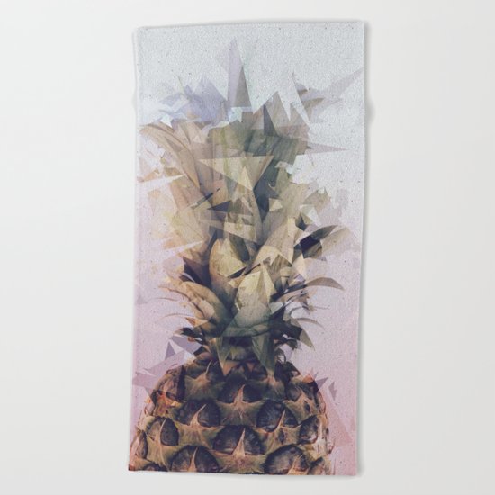 Defragmented Pineapple Beach Towel