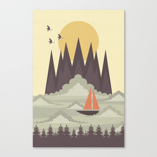 Over the Clouds Canvas Print