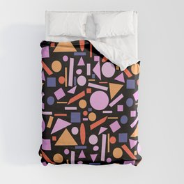 Midcentury colourful geometric shapes  Duvet Cover