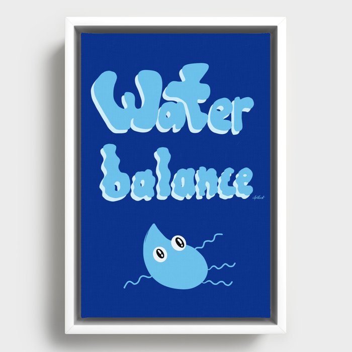 Water Balance Framed Canvas