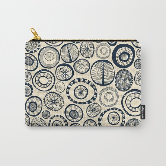 Honolulu hoops indigo cream Carry-All Pouch