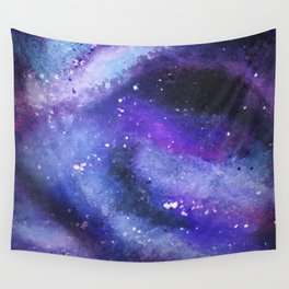 PAINTED GALAXY (Painted, stars, space, milky-way) Wall Tapestry