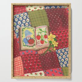 Strawberry Patchwork Serving Tray