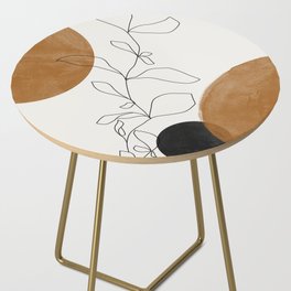 Abstract Plant Side Table