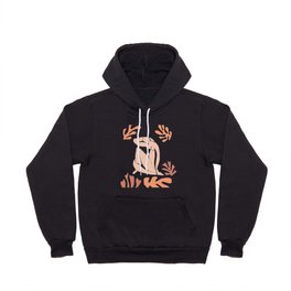 Peach Nude with Seagrass Matisse Inspired Hoody