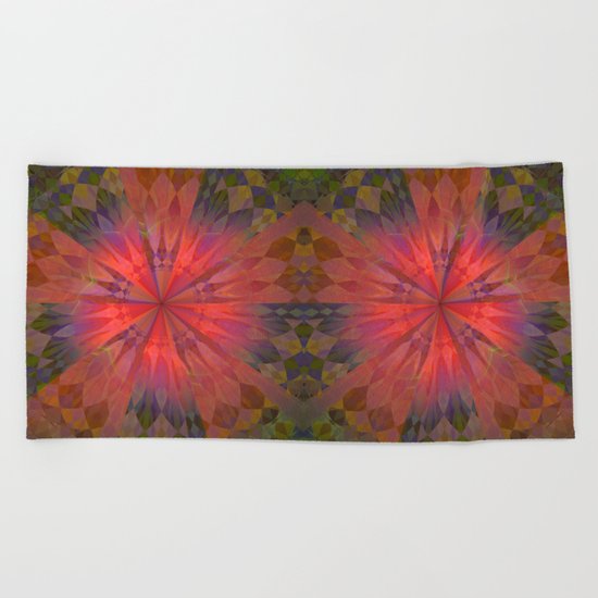 Light burst Beach Towel