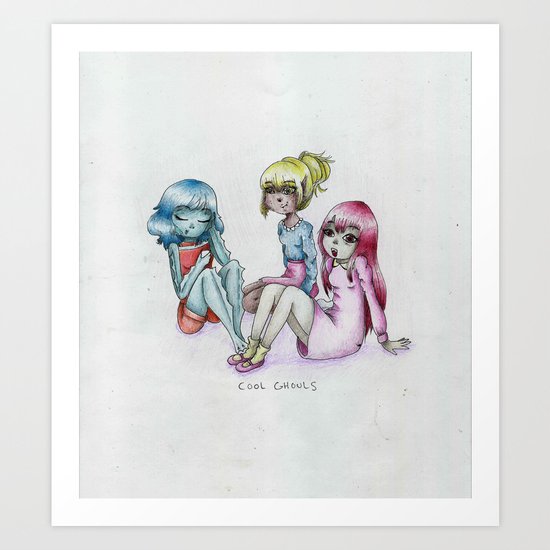 cool ghouls Art Print