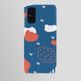 Abstract hippie red-blue pattern Android Case