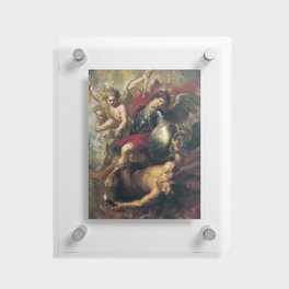 Saint Michael expelling the Rebellious Angels Floating Acrylic Print
