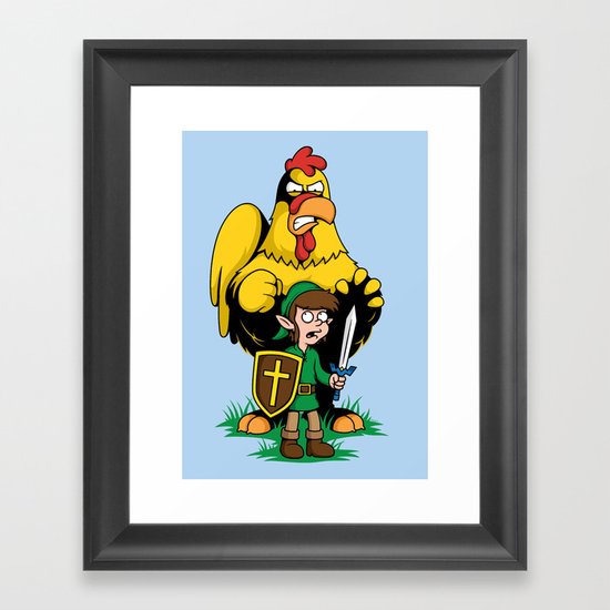 The Legend of Ernie (light background) Framed Art Print