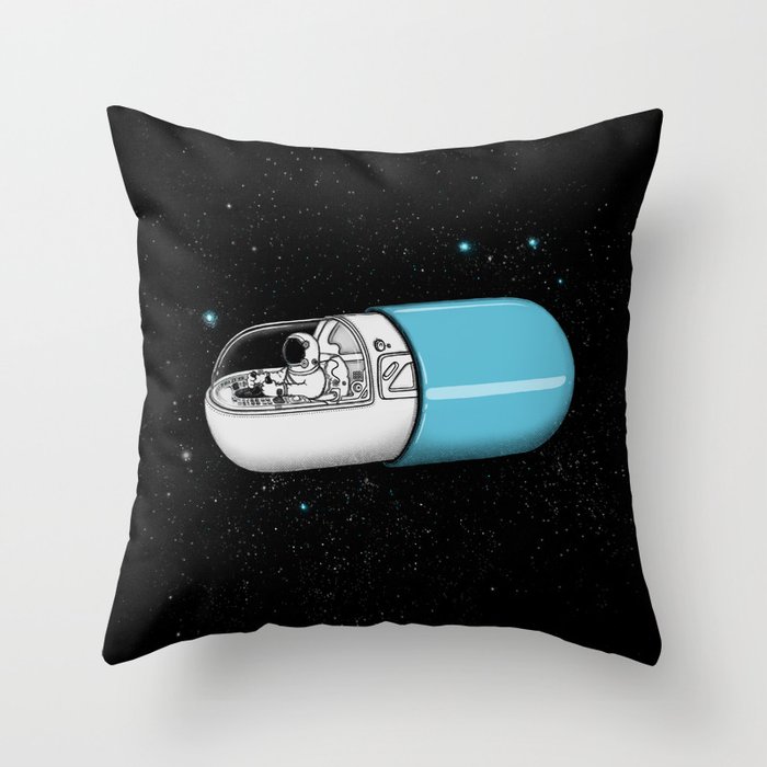 Space Capsule Throw Pillow