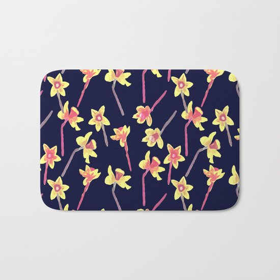 Abandoned flowers Bath Mat