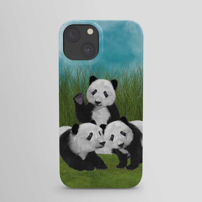 Panda Bear Cubs Love iPhone Case