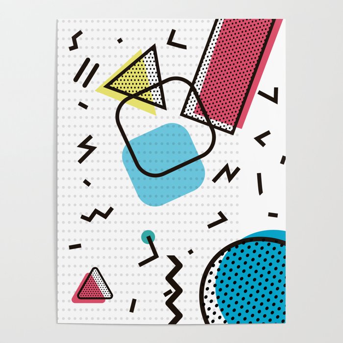 Memphis Throwback Retro Blue 1990s 90s Trendy Hipster Pattern Eighties Shapes Poster By Anutu Society6 Memphis Throwback Retro Blue 1990s 90s Trendy Hipster Pattern Eighties Shapes Poster By Anutu Society6