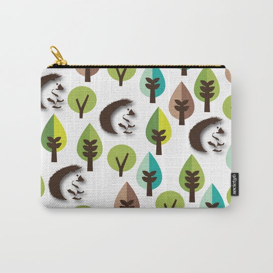 Hedgehog Forest Carry-All Pouch