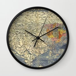 Nanyanbuzhou japan vintage pictorial map Wall Clock