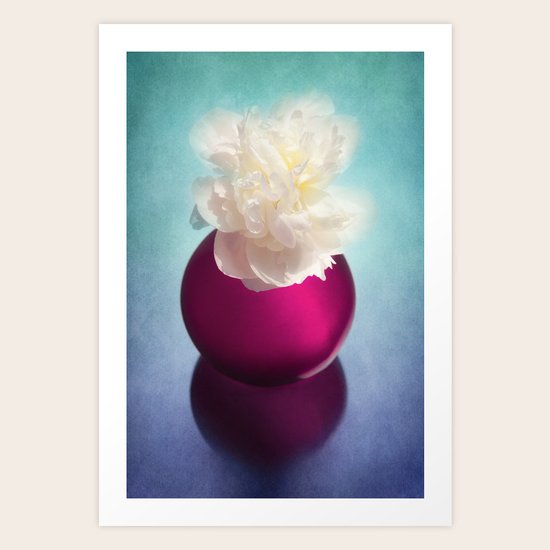 WHITE ELEGANCE Art Print