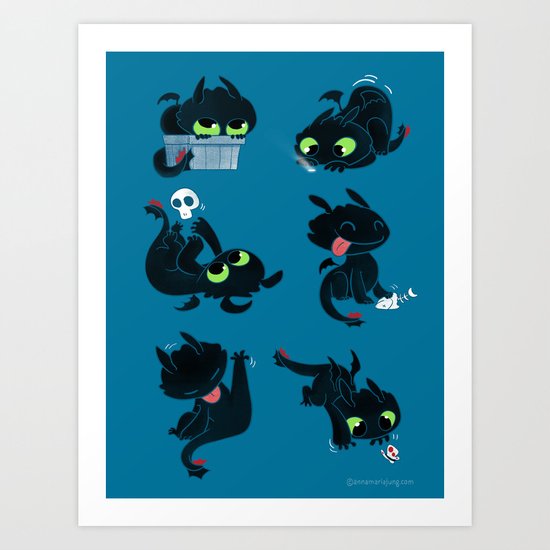 I'm a dragon person Art Print