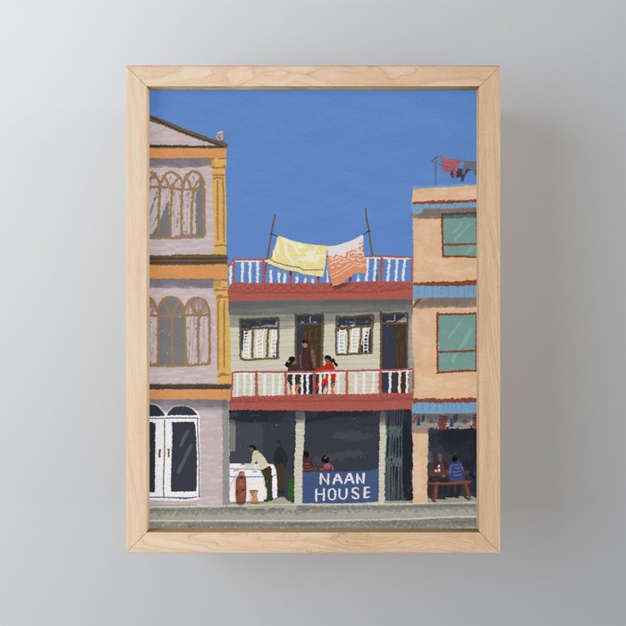 naan house Framed Mini Art Print