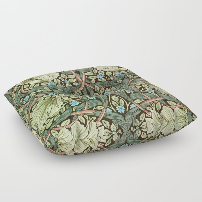 Pimpernel by William Morris Floor Pillow