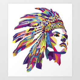 Apache Art Print