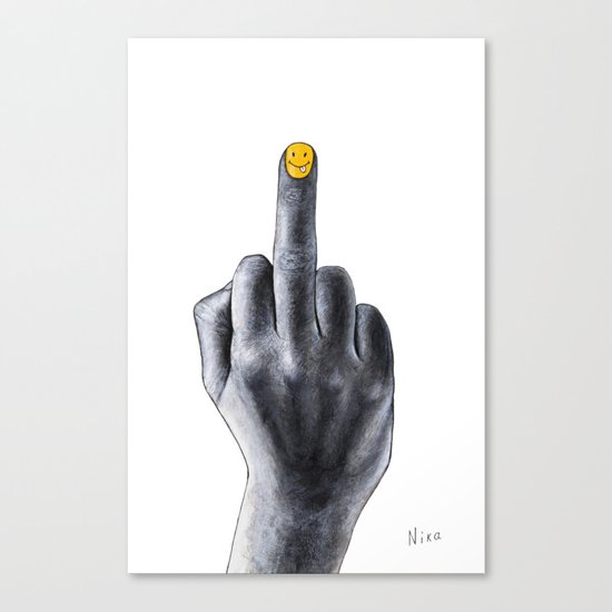 Fuck you Canvas Print