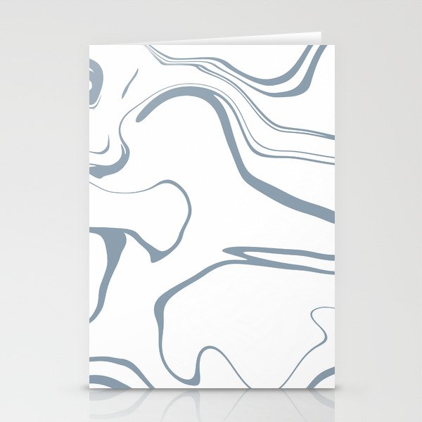 Pale blue marble design Stationery Cards