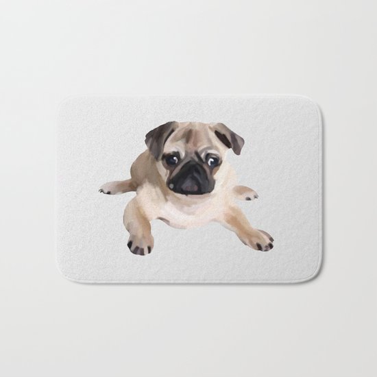 Pug Bath Mat