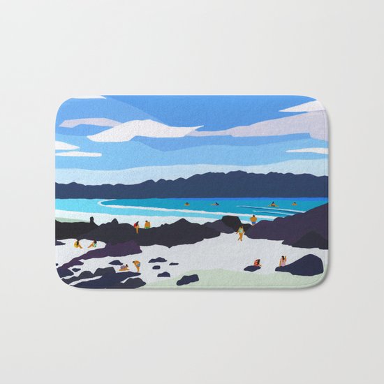 Rocky shore Bath Mat
