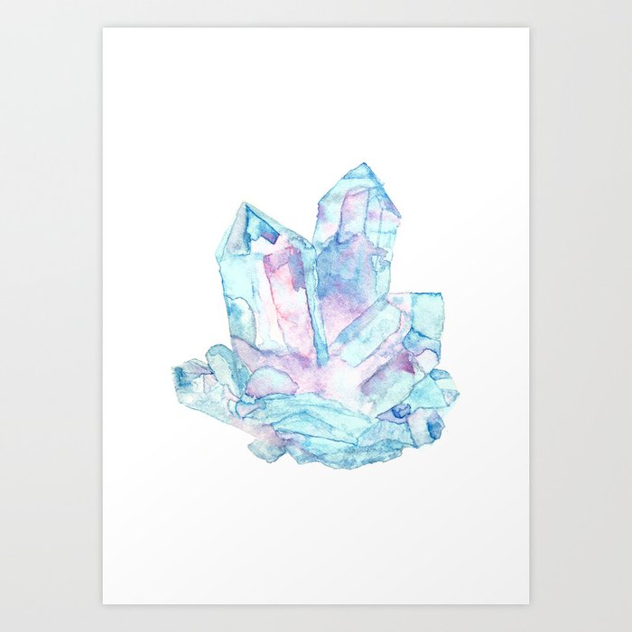 crystal cluster art