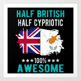 Half British Half Cypriotic Art Print