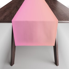 Bright Pink to Yellow Gradient Table Runner