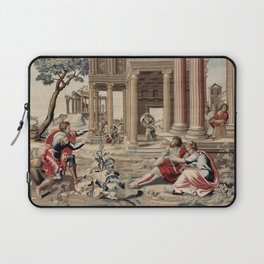Antique 17th Century 'Mars at the Palace of Vulcan' English Tapestry Laptop Sleeve