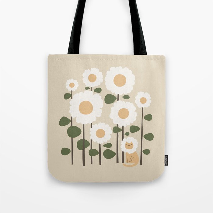 Cat and plant: Catmouflage Tote Bag