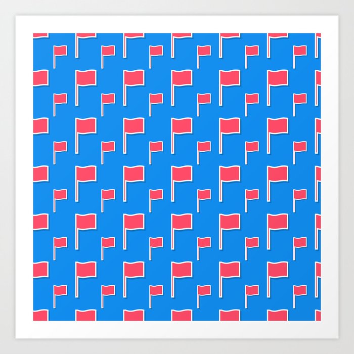 Pattern flag Art Print