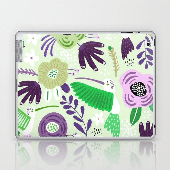 Colibri Birds and Flowers 3 Laptop & iPad Skin