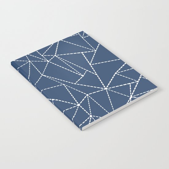 Ab Dotted Lines Navy Notebook