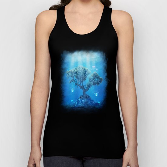 underwater tree Unisex Tank Top