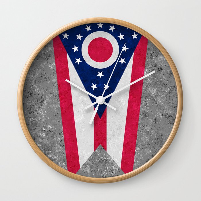Flag of Ohio Wall Clock
