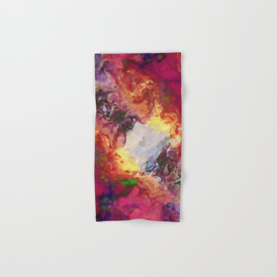 Shades of Red Abstract Hand & Bath Towel