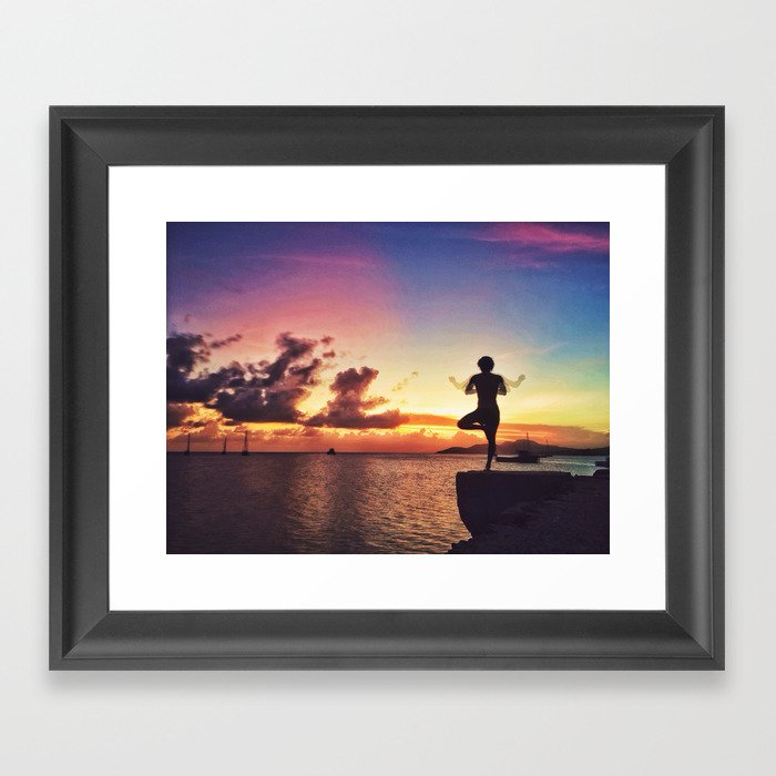 Sunset in Vieques Framed Art Print