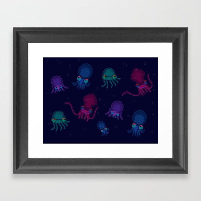 Squid Framed Art Print