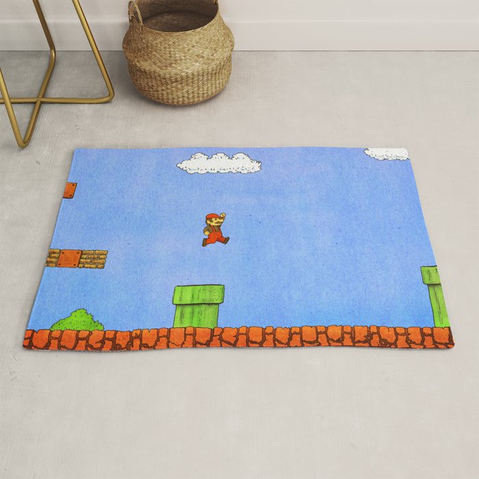Super Mario Bros Rug By Timothypattison