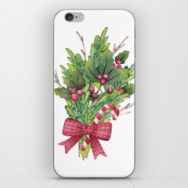 Christmas bouquet iPhone Skin