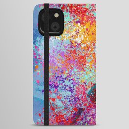 Abstract Colorful Expressionism Art Sea of Emotions iPhone Wallet Case